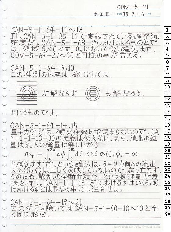 COM-5-71 ʎq͊wT